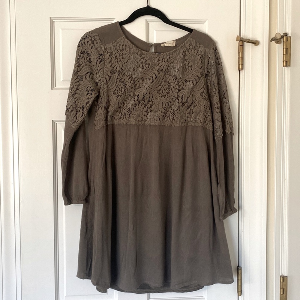 Altar’d state green long-sleeve dress medium